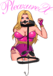 PleazureX 	Anale haak geboeid plus gag ball set 2