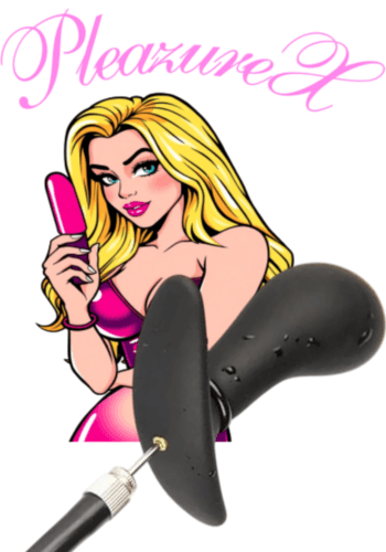 Pleazurex Opblaasbare butt plug zwart