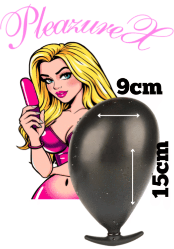 Aufblasbarer Butt Plug schwarz