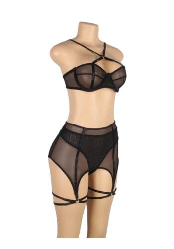 Pleazure X Lingerie mit Strumpfband