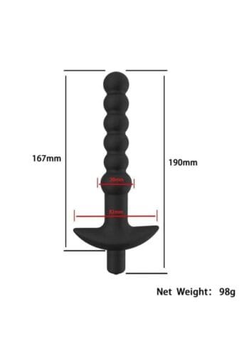 Vibrierender Perlen Butt Plug