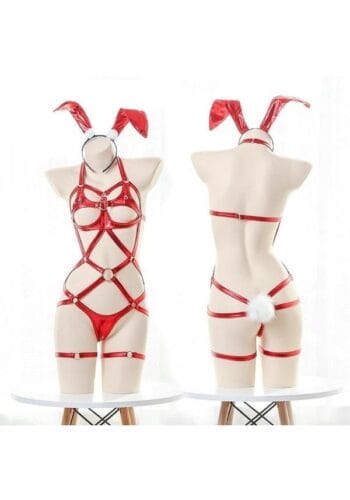 Sexy Roleplay Kaninchen Lingerie Set