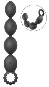 Flexible XL Anal Beads with Deep Vibrations